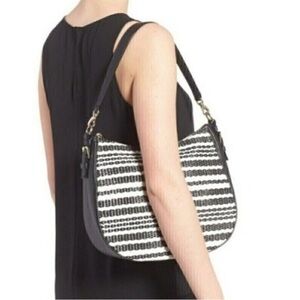 Kate Spade Black and White Patterned Shoulder Bag